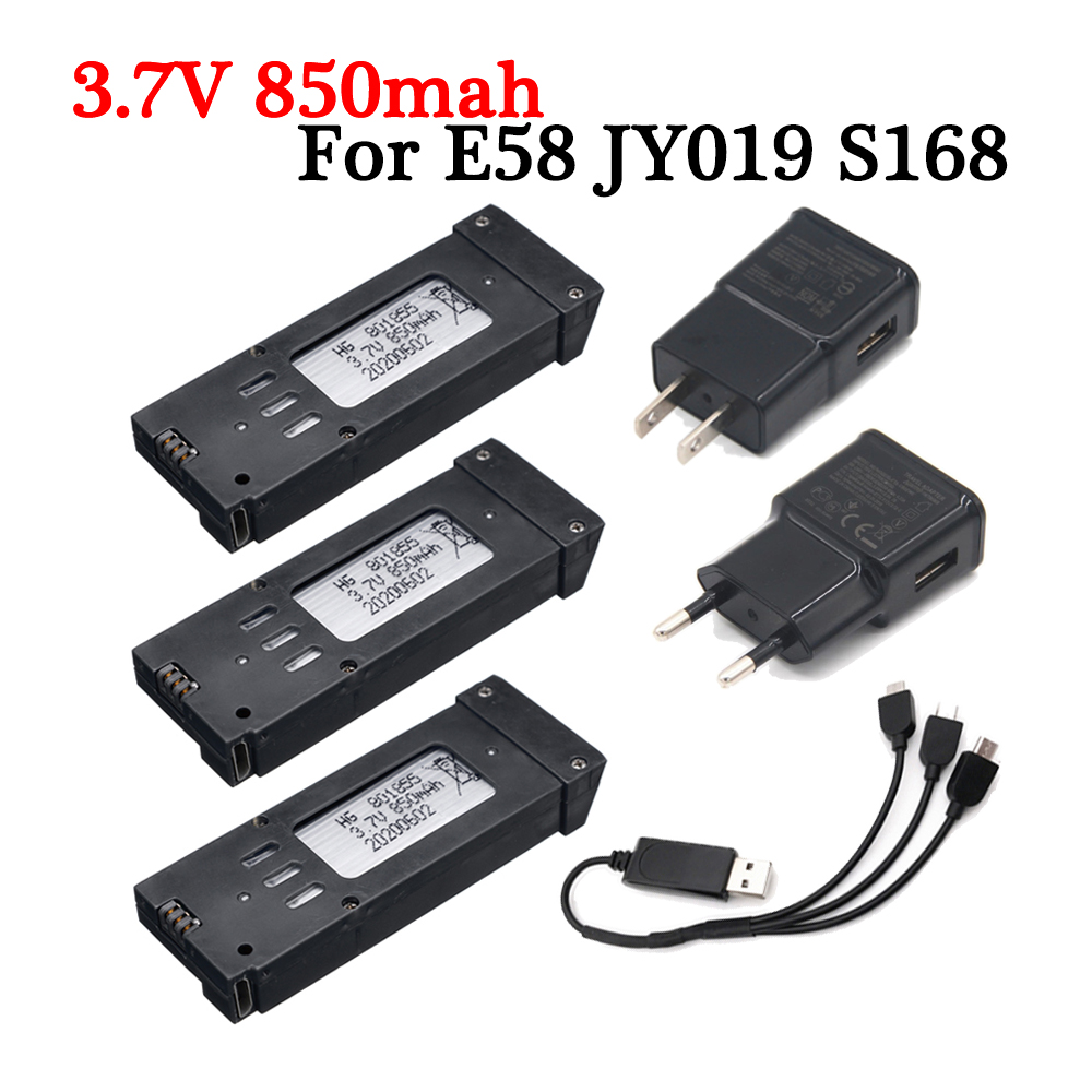ترقية الإصدار 3.7 فولت 850 ملل - مراجعة Eachine Drone E58 وسعره